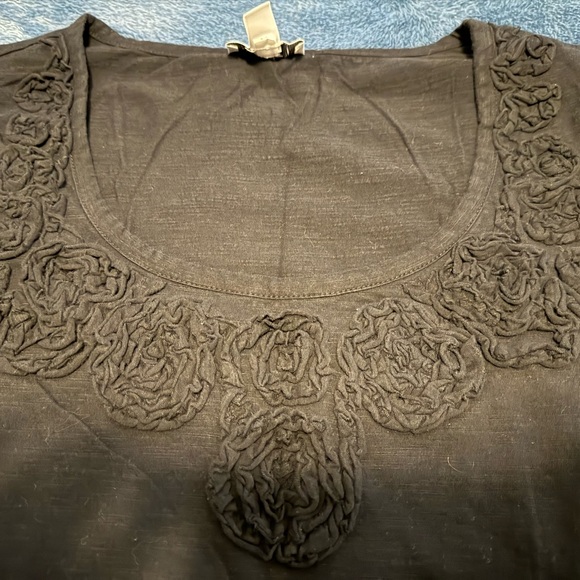 Ann Taylor LOFT T-Shirt Black Size XL - Picture 4 of 8